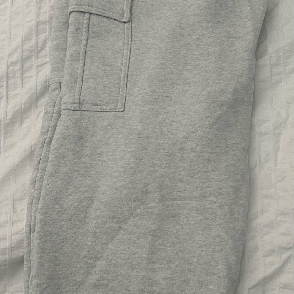 Aritzia Cozy Sweatfleece Joggers in Light Heather Gray